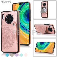 Luxury Leather Case For Huawei Mate30 Pro Mate20 Lite P30Pro P40Lite P40Pro Plus Flowers Flip Wallet Card Phone Protective Cover