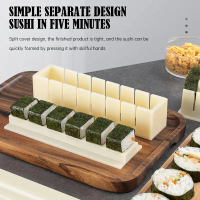 Cetakan Sushi Roll Gulungan Sushi Maker Otomatis Praktis Motif Bulat Kotak Hati Kimbab Gulung Onigir
