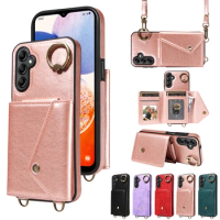 Original Mobile Phone Case For Samsung Galaxy A12 A13 A14 A04S Card Slots Leather Cover 002 Series