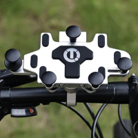 H96 H99 Cellphone Holder For Bicycle Aluminum Anti Vibration Anti Shake 360°+180° Rotating Bike Moto Motorcycle Phone Holder