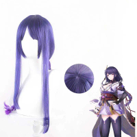 Huafei Wig Rambut Palsu Genshin Impact Raiden Shogun Cosplay - L-148