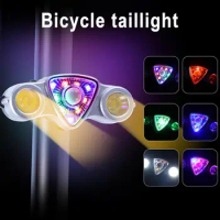 Bicycle Taillight 9+2 LED Lights USB Rechargeable Waterproof Cycling Accessories Tail Safety Warning Bikes Mountain Road La Y4O2