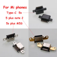 20pcs Micro USB Type C Power Jack For Mi phones 5s plus M5S 5S 5 plus Xiaomi note 2 Charging Port Type-c Connector