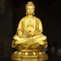 銅佛像釋迦牟尼觀音擺件銅像碧霞元君三寶佛觀世音菩薩