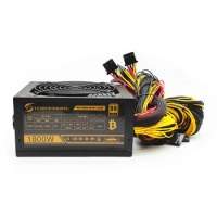 1800W Mining PC Power Supply ATX Computer Power PSU 24Pin For Bitcoin Miner R9 380/390 RX 470/480 RX 570 1060 For Antminer PSU