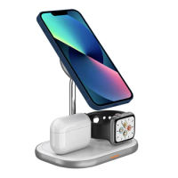 Magnetic Wireless Charger Stand For iPhone 12 Pro Max 13 Mini 11Pro XS Max Apple Watch AirPods Pro Fast Wireless Charging Dock