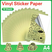10 Sheets Diamond Printable Vinyl Sticker Paper Waterproof Self