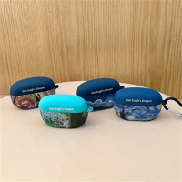 For Sony WF 1000 XM5 Earphone Cases Van Gogh Oil Painting Artwork Protect Cover For Sony Wireless Bluetooth Headset Charging Box