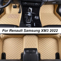Car Floor Mats For Renault Samsung XM3 2022 DropShipping Center Interior Accessories 100% Fit Leather Carpets Rugs Foot Pads