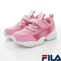 FILA斐樂頂級童鞋-輕量電燈運動鞋2-J425V-551粉(中小童段