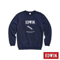 EDWIN 東京散策系列 美味糰子長袖T恤-男女款 丈青色 #503生日慶