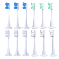 6pcs Replaceable For XIAOMI MIJIA T300/500/700 Brush Heads Sonic Electric Toothbrush Soft DuPont Bristle Brush Vacuum Nozzles