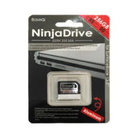 BaseQi NinjaDrive Aluminum Memory Card 256GB SD Card For Microsoft Surface Book 1/2-13inch