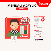 Medali Akrilik Custom / Piagam Sekolah Lomba Kelulusan / Piagam Akrilik Murah / Piagam Buat pacar