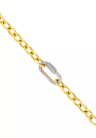 TOMEI TOMEI Diamond Cut Collection Linked Bracelet, Yellow Gold 916