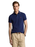 เสื้อโปโล  Custom Slim Fit Mesh Polo Shirt รุ่น MNPOKNI1N821358 สี 400 BLUE
