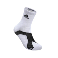 【adidas 愛迪達】襪子 P5.1 Explosive Mid 白 黑 X型包覆 中筒襪 運動襪 愛迪達(MH0015)