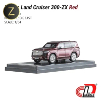 Diecast LCD Toyota Land Cruiser LC300 ZX Red Limited Edition scale 1/64