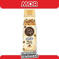 TORA CAFE Iced Milky Latte 180ml - Kopi Botol Siap Minum Ala Cafe - Minuman Kopi Susu Instan