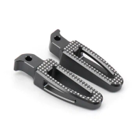 Pedals Folded Footrest Footpeg Motorcycles Accessories for Yamaha X-MAX300 X-MAX 300 XMAX300 2023 2024(Titanium)