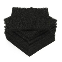 10Pcs/Set Activated Carbon Filter Sponge For 493 Solder Smoke Absorber ESD Fume Extractor 12.8x12.8cm Drop Shipping