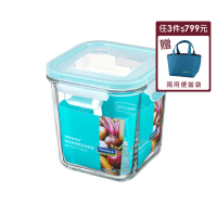 【Glasslock】強化玻璃可微波保鮮罐/密封罐/收納罐-方形920ml(冰箱門適用)