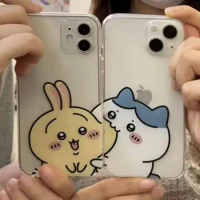 MINISO Series Chiikawa Iphone Case Kawaii Cute Hachiware Japanese Anime Usagi Anti Drop Phone Case Couple Dear Friend Ins Gifts