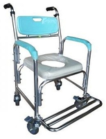 便器椅 便盆倚 鋁合金 中空坐墊 附輪固定 FZK4301