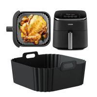 1 Piece Silicone Air Fryer Liners Reusable Non Stick Basket for Ninja AF181 AF180 AF141 AF140 Other 