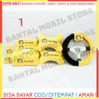 SET CAR BANTAL HEADREST SANDARAN KEPALA LEHER JOK TISU TISSU TISUE TISSUE STIR SETIR SABUK PENGAMAN