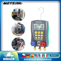 Pressure Gauge Refrigeration Digital Vacuum Pressure Manifold Tester Meter Temperature Tester Digital Manifold Gauge Meter Tools