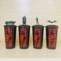 The Batman Movie Topper Cup Figurine 22oz wtih Straw Exclusive Theater Cinema Collectibles Lovely Gifts