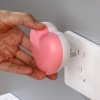 Lampu Malam LED Hati Jimat Tenaga, Lampu Suasana Bilik Tidur, Lampu Suasana untuk Pasangan, Pintar, 