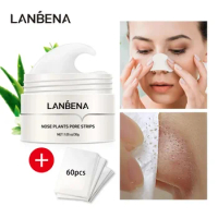 LANBENA Blackhead Remover Nose Mask Pore Strip Black Mask Peeling Acne Treatment Face Deep Cleansing Skin Care Korea Cosmetics