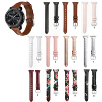 20mm 22mm Slim Genuine Leather Band Strap for Samsung Gear S3 Frontier S3 Classic for Samsung Watch3 45mm Watchband accessories