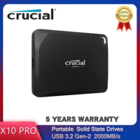 Crucial X10 Pro Portable SSD 1TB 2TB 4TB Sequential Read up to 2100MB/s USB 3.2 Gen-2 2x2 FOR Desktop Laptop External Portable