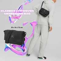 Puma 斜肩包 Classics LV8 Woven Messenger Bag 黑 側背 小包 包包 07965801