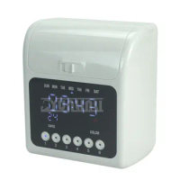 English Digital Time Recorder Attendance Machine Time Card for Recorder Office Factory Staffs Employee Check in Time Recording