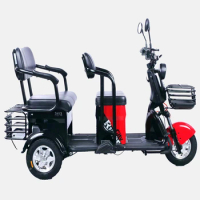 1000W electronic tricycle Adult with three Seat Electric Tricycle Direct Sales Trunk electric Three wheel bicycle