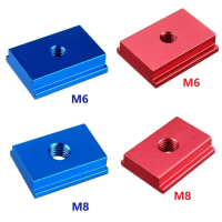 อลูมิเนียม T-Track Slider, M6/M8, สำหรับโต๊ะเราเตอร์งานไม้และเลื่อย Miter, เข้ากันได้กับเลื่อยโต๊ะส่