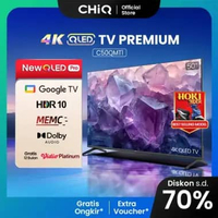 CHIQ QLED TV 4K 50 inch Google Smart QLED PRO Digital TV Dolby Audio DBX-TV Google Play Netflix Yout