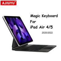 Magic Keyboard For iPad Air 4 5 10.9" 2022 2020 Air4 Air5 Case Keyboard Arabic Spanish Portuguese Hebrew Russian French Korean