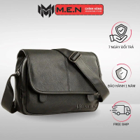Túi đeo chéo unisex dạo phố da siêu dày chống nướckiểu trơn 2 pát hít L310 {BÀO HÀNH}