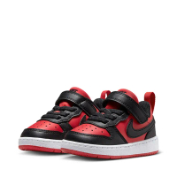 【NIKE 耐吉】運動鞋 童鞋 小童 兒童 COURT BOROUGH LOW RECRAFT TD 黑紅 DV5458-600
