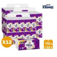 【Kleenex 舒潔】12串組-三層抽取式衛生紙(110抽x20包*12串)