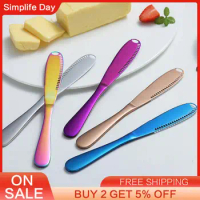 Stainless Steel Butter Knife Cheese Cheese Cheese Knife Butter Knife Bread Jam Knife Baking Butter Scraper Kitchen Tableware