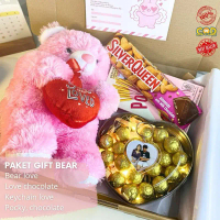 SAYGIFT Kado Valentine Cewek Boneka Giftbox | Hampers Valentine | Hadiah Pacar Wisuda | Birthday Ult