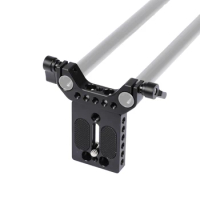 CAMVATE Camera Baseplate With 15mm Rod Clamp For Canon 60D,70D,50D,40D,30D,6D,7D MarkII/Nikon D7000,D7100,D7200,D300S,D610/A99