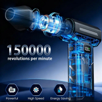 5 Gear Adjustable Mini Blower 150000RPM Portable Violent Dryer Fan Snow High power Hair Car O3A0