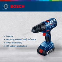 Bosch GSR 180-LI Cordless Electric Screwdriver Drill Professional Electric Drill LED Light 2 Gears Switch 18V Li-ion Battery